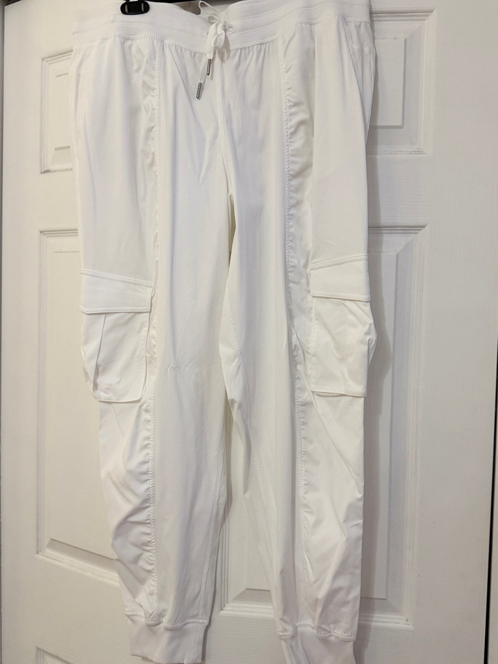 lululemon athletica White Cargo Jogger Pants with Drawstring